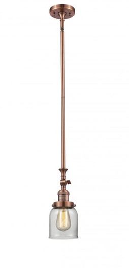 Bell - 1 Light - 5 inch - Antique Copper - Stem Hung - Adjustable Mini Pendant (3442|206-AC-G52)