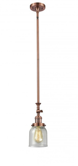 Bell - 1 Light - 5 inch - Antique Copper - Stem Hung - Adjustable Mini Pendant (3442|206-AC-G54)