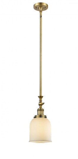 Bell - 1 Light - 5 inch - Brushed Brass - Stem Hung - Adjustable Mini Pendant (3442|206-BB-G51)