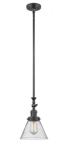 Cone - 1 Light - 8 inch - Oil Rubbed Bronze - Stem Hung - Adjustable Mini Pendant (3442|206-OB-G44)
