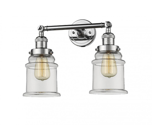 Canton - 2 Light - 17 inch - Polished Chrome - Adjustable Bath Vanity Light (3442|208-PC-G182)