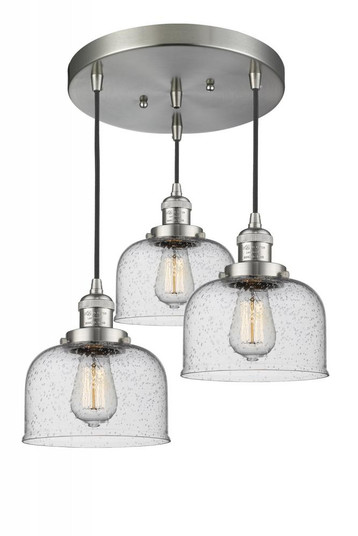 Large Bell 3 Light Multi-Pendant (3442|211/3-SN-G74)
