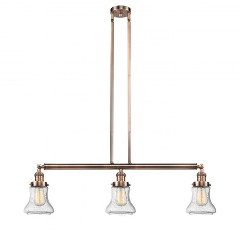 Bellmont - 3 Light - 39 inch - Antique Copper - Stem Hung - Island Light (3442|213-AC-G194)