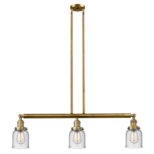 Bell - 3 Light - 38 inch - Brushed Brass - Stem Hung - Adjustable Island Light (3442|213-BB-G54)