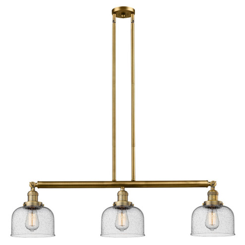 Bell - 3 Light - 41 inch - Brushed Brass - Stem Hung - Adjustable Island Light (3442|213-BB-G74)