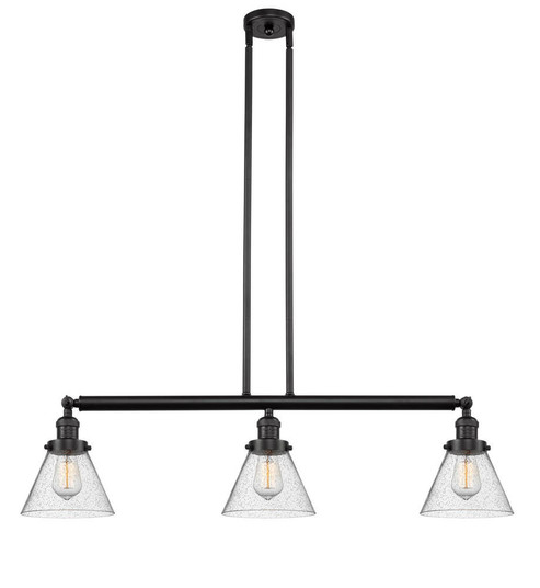 Cone - 3 Light - 40 inch - Oil Rubbed Bronze - Stem Hung - Adjustable Island Light (3442|213-OB-G44)