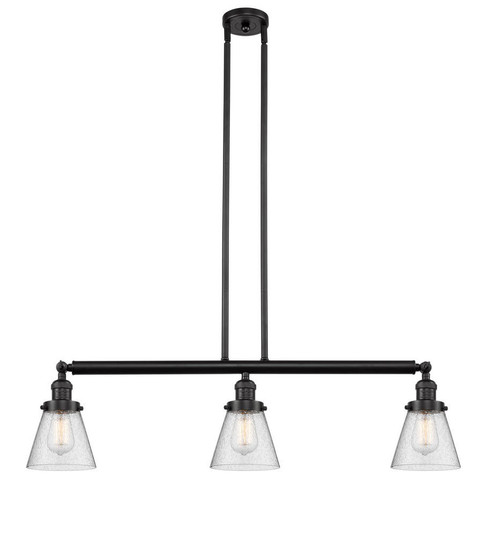 Cone - 3 Light - 39 inch - Oil Rubbed Bronze - Stem Hung - Adjustable Island Light (3442|213-OB-G64)