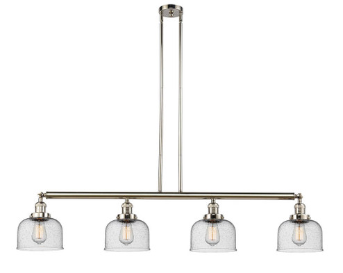 Bell - 4 Light - 53 inch - Polished Nickel - Stem Hung - Adjustable Island Light (3442|214-PN-G74)