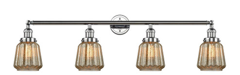 Chatham - 4 Light - 42 inch - Polished Chrome - Adjustable Bath Vanity Light (3442|215-PC-G146)