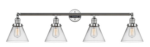Cone - 4 Light - 44 inch - Polished Chrome - Adjustable Bath Vanity Light (3442|215-PC-G42)