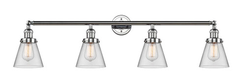 Cone - 4 Light - 42 inch - Polished Chrome - Adjustable Bath Vanity Light (3442|215-PC-G62)