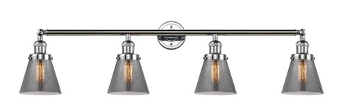 Cone - 4 Light - 42 inch - Polished Chrome - Adjustable Bath Vanity Light (3442|215-PC-G63)