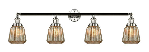 Chatham - 4 Light - 42 inch - Polished Nickel - Adjustable Bath Vanity Light (3442|215-PN-G146)