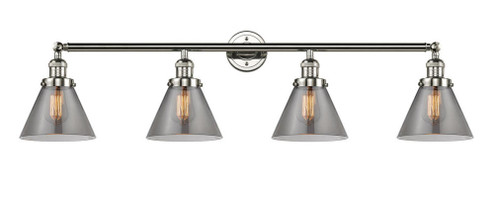 Cone - 4 Light - 44 inch - Polished Nickel - Adjustable Bath Vanity Light (3442|215-PN-G43)