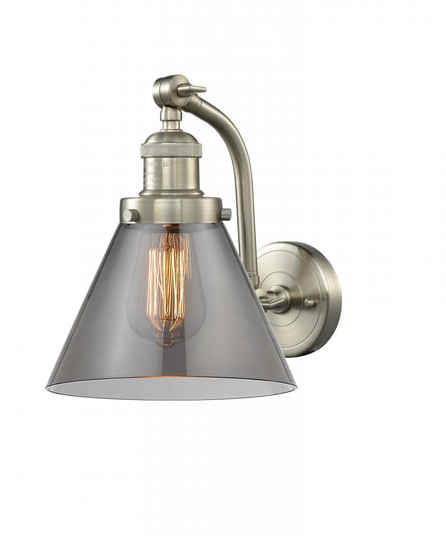 Cone - 1 Light - 8 inch - Brushed Satin Nickel - Adjustable Sconce (3442|515-1W-SN-G43)
