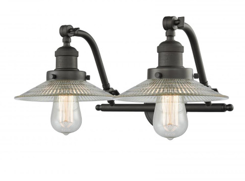 Halophane - 2 Light - 18 inch - Oil Rubbed Bronze - Adjustable Bath Vanity Light (3442|515-2W-OB-G2)