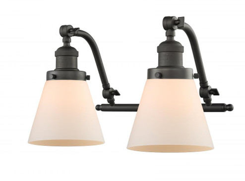 Cone - 2 Light - 18 inch - Oil Rubbed Bronze - Adjustable Bath Vanity Light (3442|515-2W-OB-G61)