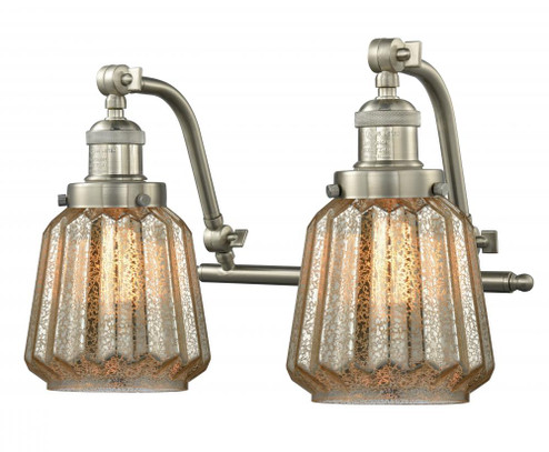 Chatham - 2 Light - 18 inch - Brushed Satin Nickel - Adjustable Bath Vanity Light (3442|515-2W-SN-G146)