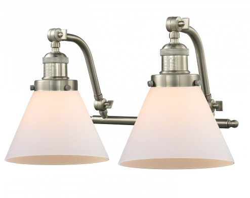 Cone - 2 Light - 18 inch - Brushed Satin Nickel - Adjustable Bath Vanity Light (3442|515-2W-SN-G41)