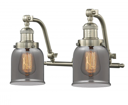 Bell - 2 Light - 18 inch - Brushed Satin Nickel - Adjustable Bath Vanity Light (3442|515-2W-SN-G53)