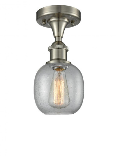 Belfast - 1 Light - 6 inch - Brushed Satin Nickel - Semi-Flush Mount (3442|516-1C-SN-G104)