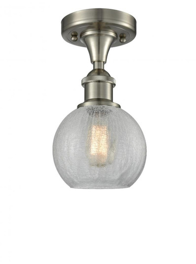 Athens - 1 Light - 8 inch - Brushed Satin Nickel - Semi-Flush Mount (3442|516-1C-SN-G125)