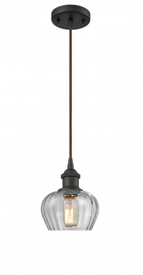 Fenton - 1 Light - 7 inch - Oil Rubbed Bronze - Cord hung - Mini Pendant (3442|516-1P-OB-G92)