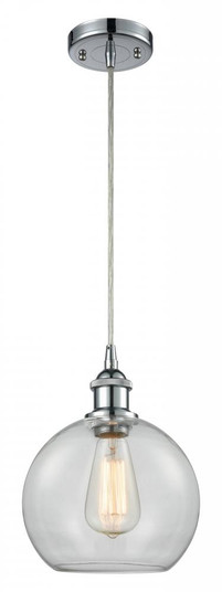 Athens - 1 Light - 8 inch - Polished Chrome - Cord hung - Mini Pendant (3442|516-1P-PC-G122)