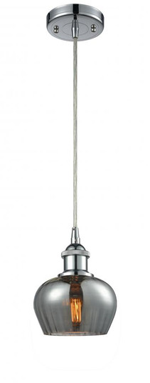 Fenton - 1 Light - 7 inch - Polished Chrome - Cord hung - Mini Pendant (3442|516-1P-PC-G93)