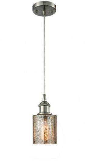 Cobbleskill - 1 Light - 5 inch - Brushed Satin Nickel - Cord hung - Mini Pendant (3442|516-1P-SN-G116)