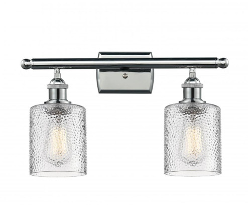Cobbleskill - 2 Light - 15 inch - Polished Chrome - Bath Vanity Light (3442|516-2W-PC-G112)