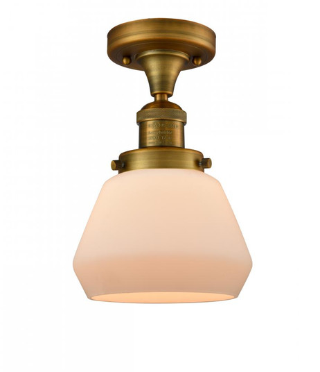 Fulton - 1 Light - 7 inch - Brushed Brass - Semi-Flush Mount (3442|517-1CH-BB-G171)