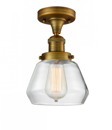 Fulton - 1 Light - 7 inch - Brushed Brass - Semi-Flush Mount (3442|517-1CH-BB-G172)