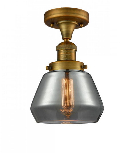 Fulton - 1 Light - 7 inch - Brushed Brass - Semi-Flush Mount (3442|517-1CH-BB-G173)