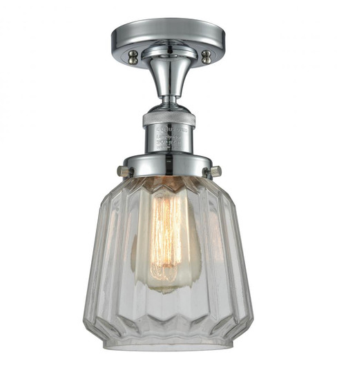 Chatham - 1 Light - 7 inch - Polished Chrome - Semi-Flush Mount (3442|517-1CH-PC-G142)