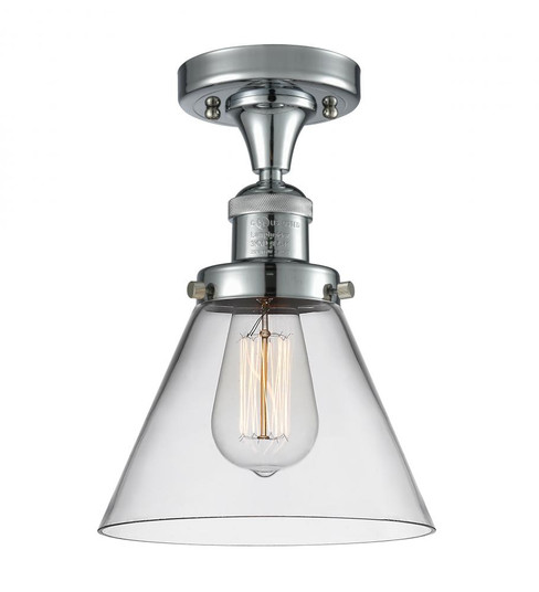 Cone - 1 Light - 8 inch - Polished Chrome - Semi-Flush Mount (3442|517-1CH-PC-G42)