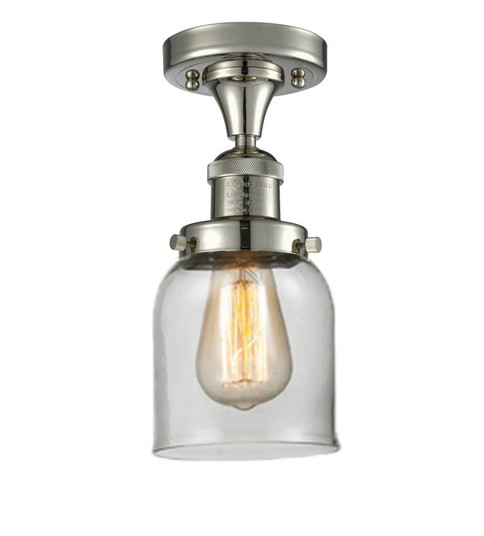 Bell - 1 Light - 5 inch - Polished Nickel - Semi-Flush Mount (3442|517-1CH-PN-G52)