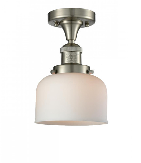 Bell - 1 Light - 8 inch - Brushed Satin Nickel - Semi-Flush Mount (3442|517-1CH-SN-G71)