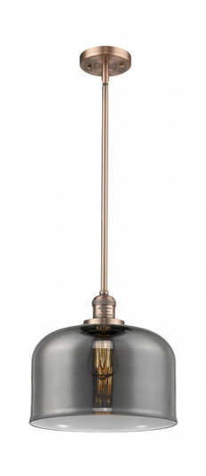 Bell - 1 Light - 12 inch - Antique Copper - Stem Hung - Mini Pendant (3442|201S-AC-G73-L)