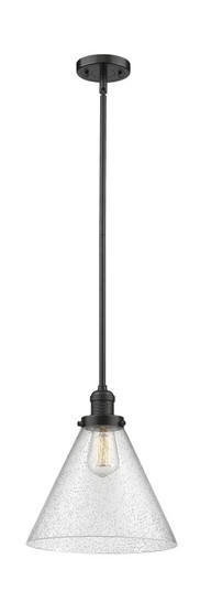 Cone - 1 Light - 12 inch - Oil Rubbed Bronze - Stem Hung - Mini Pendant (3442|201S-OB-G44-L)