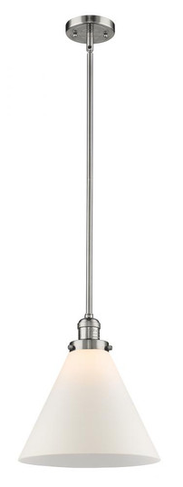 Cone - 1 Light - 12 inch - Polished Nickel - Stem Hung - Mini Pendant (3442|201S-PN-G41-L)