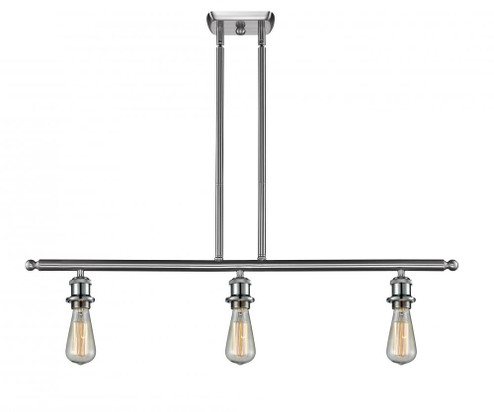 Bare Bulb - 3 Light - 36 inch - Brushed Satin Nickel - Stem hung - Island Light (3442|516-3I-SN)