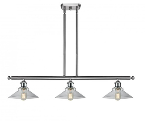 Orwell - 3 Light - 36 inch - Brushed Satin Nickel - Stem hung - Island Light (3442|516-3I-SN-G132)