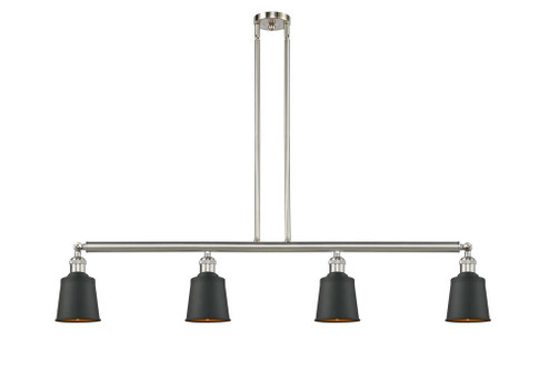 Addison - 4 Light - 50 inch - Brushed Satin Nickel - Stem Hung - Adjustable Island Light (3442|214-SN-M9-BK)