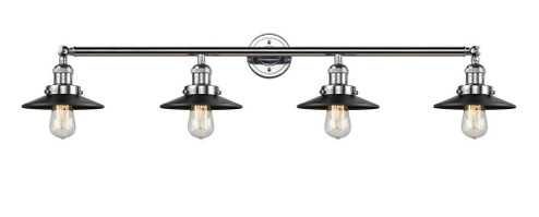 Railroad - 4 Light - 44 inch - Polished Chrome - Adjustable Bath Vanity Light (3442|215-PC-M6BK)