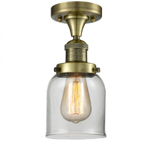 Bell - 1 Light - 5 inch - Antique Brass - Semi-Flush Mount (3442|517-1CH-AB-G52)