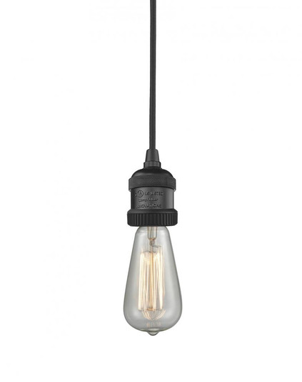 Bare Bulb - 1 Light - 2 inch - Matte Black - Cord hung - Cord Set (3442|199-BK)