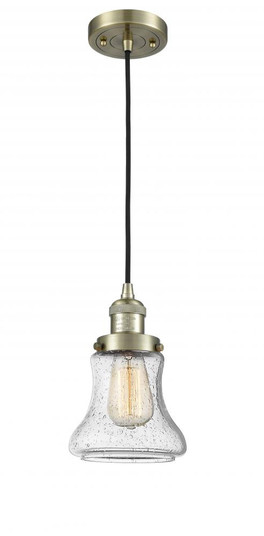 Bellmont - 1 Light - 6 inch - Antique Brass - Cord hung - Mini Pendant (3442|201C-AB-G194)