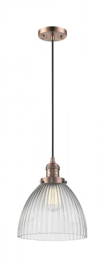 Seneca Falls - 1 Light - 10 inch - Antique Copper - Cord hung - Mini Pendant (3442|201C-AC-G222)