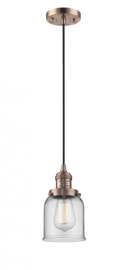 Bell - 1 Light - 5 inch - Antique Copper - Cord hung - Mini Pendant (3442|201C-AC-G52-LED)